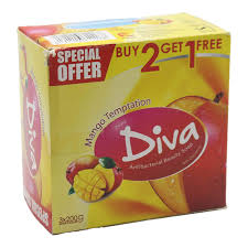 Diva Mango Temptation Bathing Soap Value Pack 3*200G