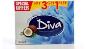 Diva Milky Nuts Bathing Soap Value Pack 3*200G
