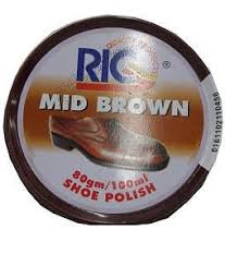 Ric Mid Brown Shoe Polish 80G/100ML
