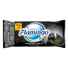 Flamingo Black Soap Bathing Soap 3*90G