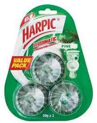 Harpic Pine Flushmatic In-Cistern Toilet Blocks 3*50G