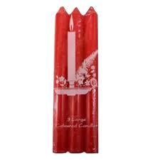 Hilton Red Candles 3PCS