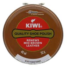 Kiwi Mid Brown Shoe Polish 40ML/32G