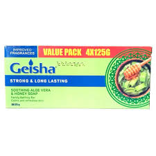 Geisha Aloe Vera & Honey Big Pack Soap 4*125G