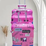 Feng Tian Li Plastic Printed Suitcase Four Wheel Small