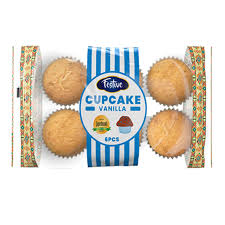 Festive Vanilla Cupcakes 6PCS