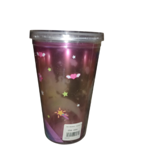 Universal Glass Tumbler With Straw