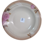 Dotted Frame Melamine Plate