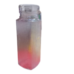 Textured Clear Glass Jug