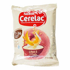 Nestle Cerelac Wheat & 3 Fruits 50G